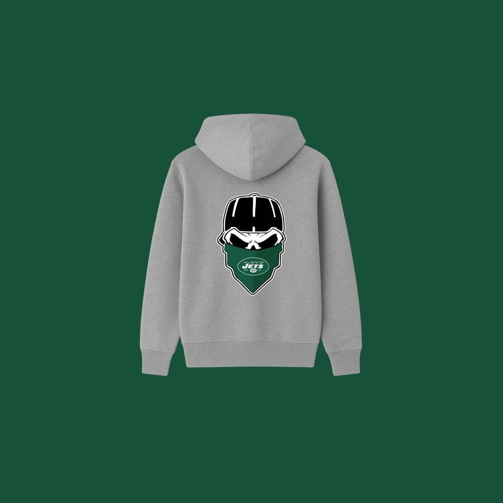NY Jets Hoodie - Gray (Oxford)