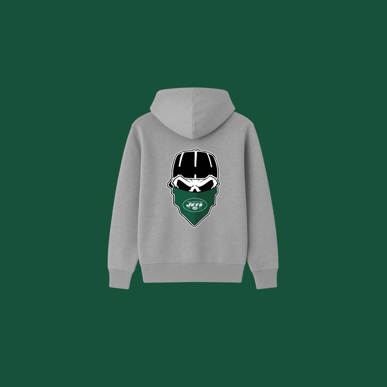 NY Jets Hoodie - Gray (Oxford)