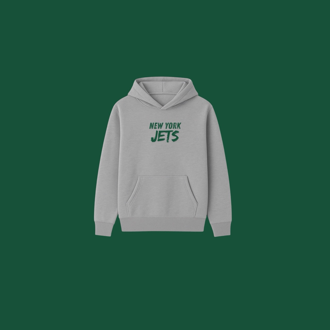 NY Jets Hoodie - Gray (Oxford)