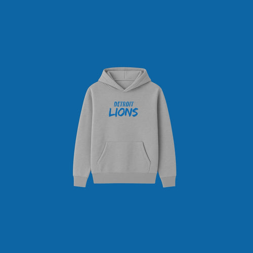 Detroit Lions Hoodie - Gray (Oxford)